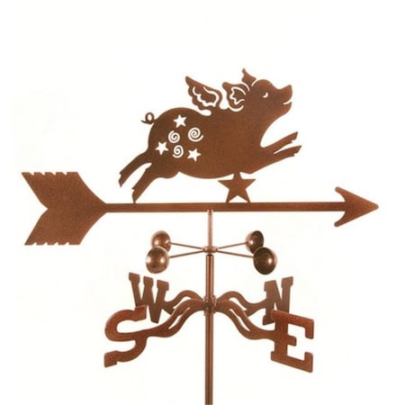 Ez Vane EZ Vane EZ1904-DK Flying Pig Weathervane with Deck Mount EZ1904-DK